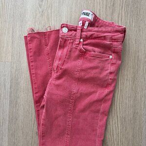 Paige "Cindy" Denim in Faded Red / Pink color